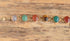 14k Yellow Gold Gemstone Scarab Bracelet - WRE